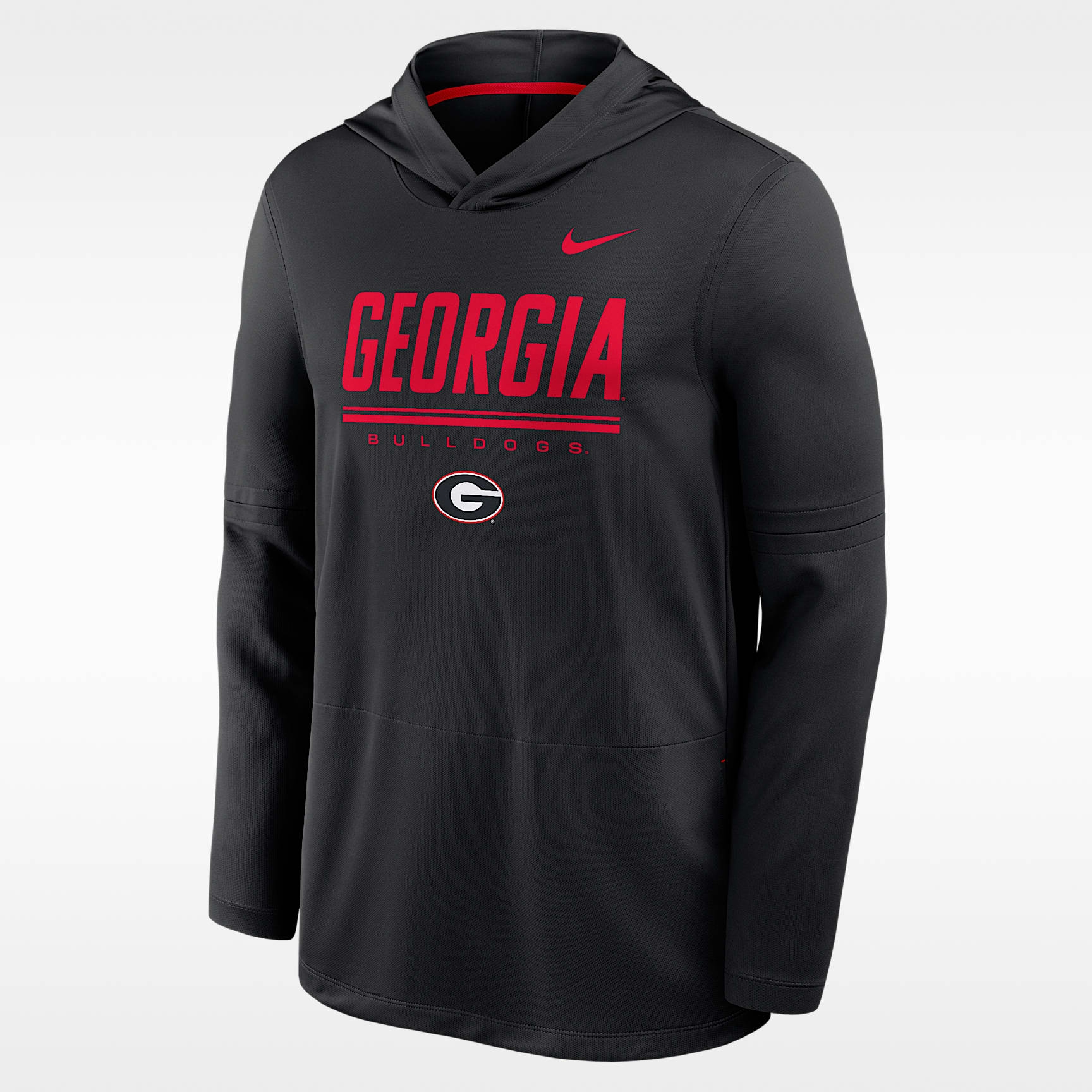 Georgia Sideline Men's Nike Dri-FIT College Long-Sleeve Hooded Top